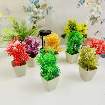 Artificial Flower for Decoration with Pot (Random Design)